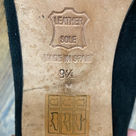 Costa Blanca Black Stiletto Heels (9.5) Made in Spain - Picture 3 of 9